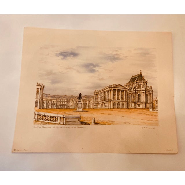Architectural Masterpiece Palace of Versailles , Outside Paris Color Print on Paper For Sale In Dallas - Image 6 of 11