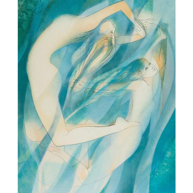 Jean-Baptiste VALADIE (1933) The Naiads Original color lithograph Signed in pencil On Japanese paper, 56 x 76 cm (approx....