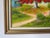 Red 2000’s Francisco Lopez “Framboyan Tree” Countryside Landscape Oil on Canvas Painting, Wood Framed For Sale - Image 8 of 12