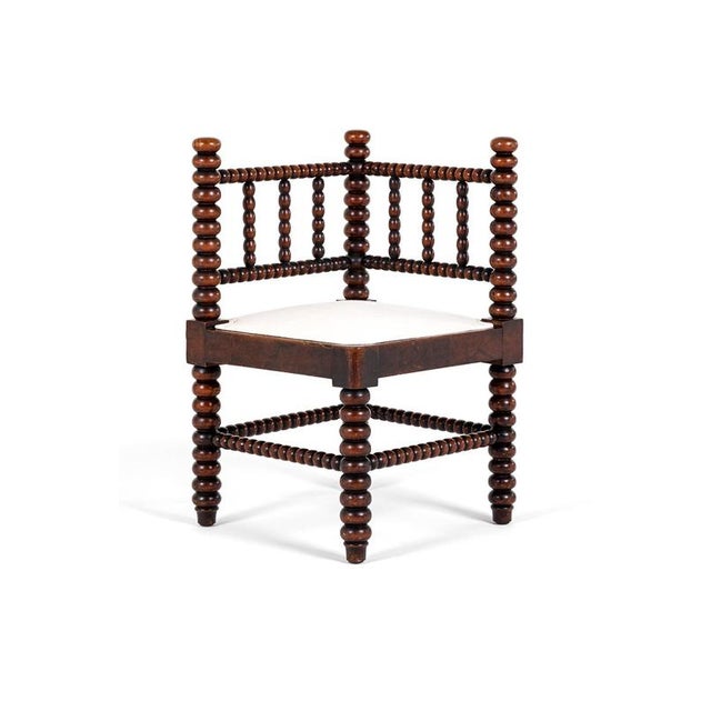 Bobbin Corner Chair in Oak For Sale - Image 14 of 14
