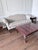 Chippendale Formal Carved Mahogany Sofa – Cream & Gold Floral Damask Upholstery For Sale - Image 3 of 4