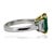 Late 20th Century Late 20th Century Platinum Emerald Ring, Size 5 For Sale - Image 5 of 5