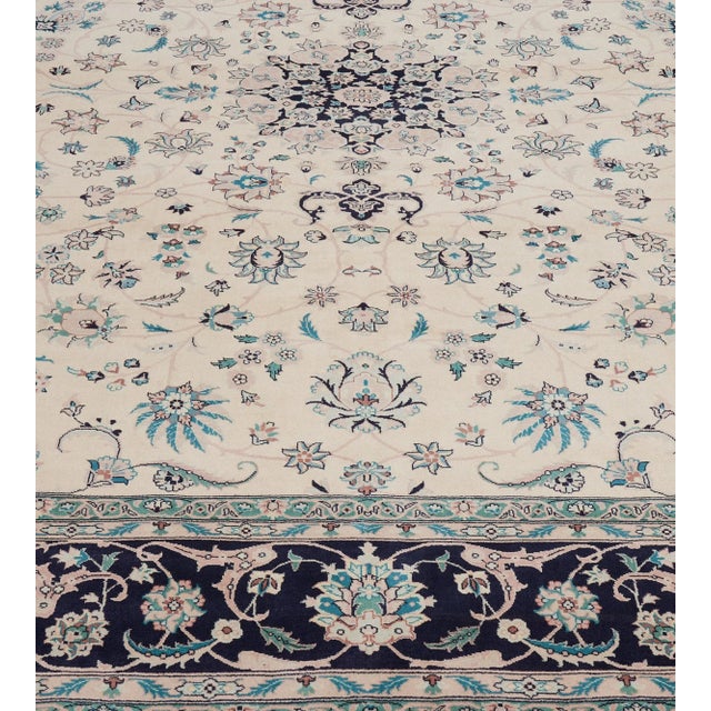 Contemporary Contemporary Hand-Knotted Wool Revival Floral Tabriz Rug For Sale - Image 3 of 7