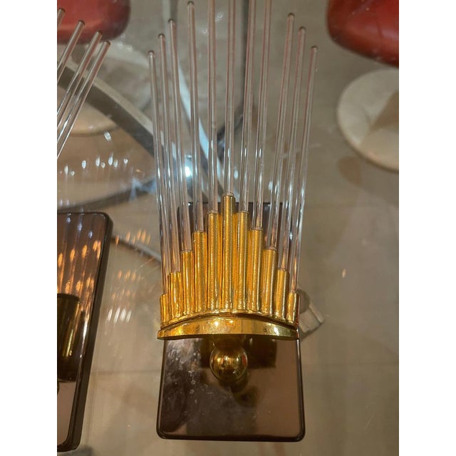 1980s Murano Glass Wall Light attributed to Gaetano Sciolari, Italy, 1970s For Sale - Image 5 of 8