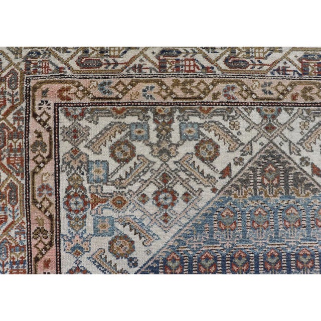 Antique Persian Malayer Rug With Intricate All-Over Herati Design 4'0 X 5'10 For Sale - Image 4 of 12