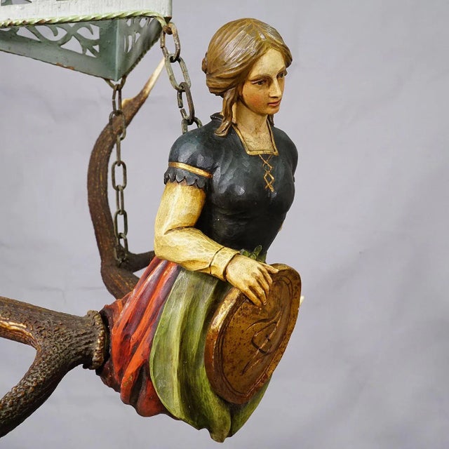 Early 20th Century Antique Lusterweibchen of a Victorian Lady Ca. 1920 For Sale - Image 5 of 12