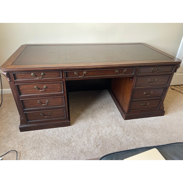 Vintage Sligh Executive Desk For Sale - Image 11 of 11