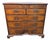 Antique English George III Burl Walnut Chest of Drawers With Inlaid Concave Sunburst - Nautica Star and Two Secret Drawer For Sale