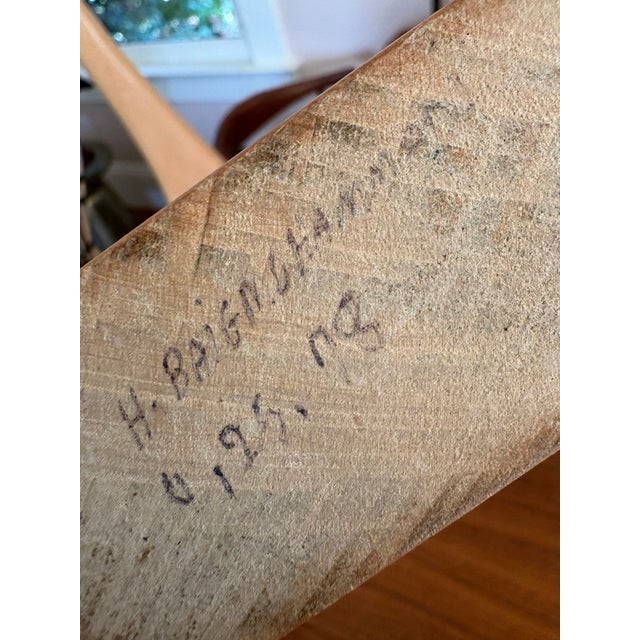 1978 H. Baigmohammad Signed Hand-Carved Modernist Wood Geese Sculptures – Pair For Sale In San Francisco - Image 6 of 9