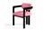 Vértigo Dining Chair in Pink Velvet with Black Legs. The Vértigo Dining Chair captures the tension between chaos and...