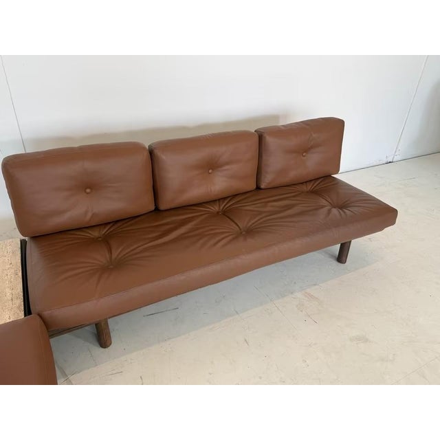 Leather 6602 + 6603 Sofas by Franz Köttgen for Kill International, 1970s, Set of 2 For Sale - Image 10 of 18