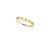 Metal 1.4 MM Natural Emerald Stackable Band Ring 18k Yellow Gold Size 7 ( All Sizes Available ) For Sale - Image 7 of 8