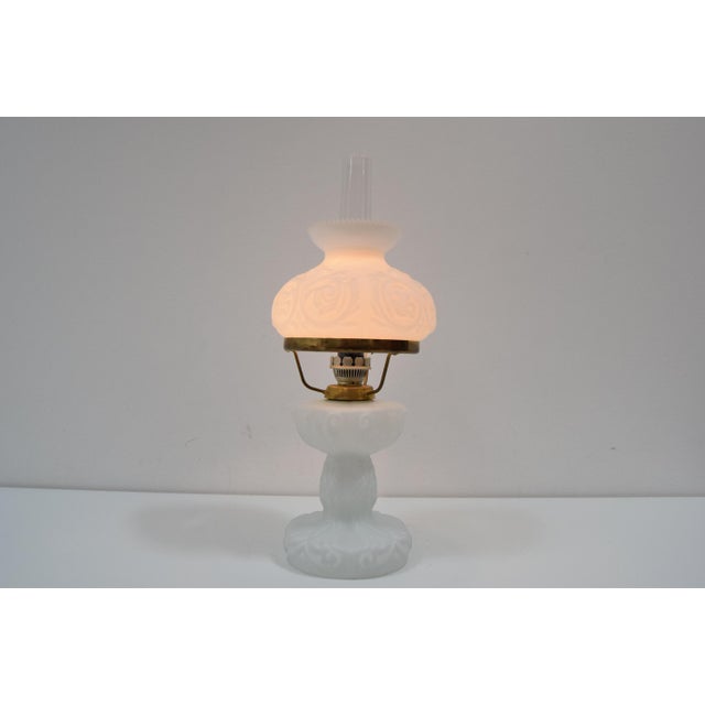 1960s Mid-Century Glass Table Lamp, 1960s For Sale - Image 5 of 15