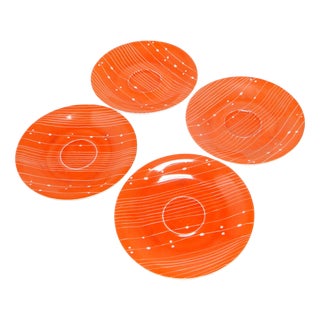 Art Deco Coffee Pads from Chodzież, Poland, 1960s, Set of 4 For Sale