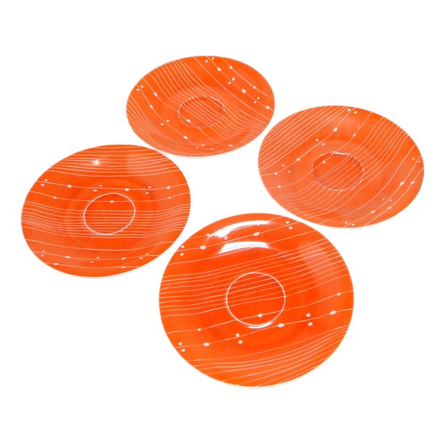 Art Deco Coffee Pads from Chodzież, Poland, 1960s, Set of 4 For Sale