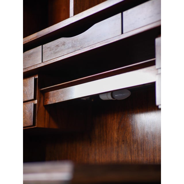 Tall Bookcase in Rosewood by Gunni Omann for Omann Jun, Denmark, 1960s For Sale - Image 11 of 18