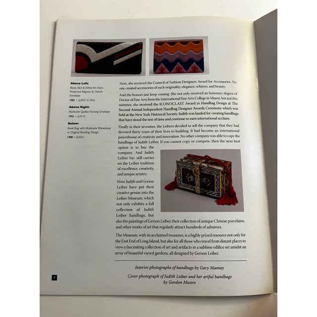 Judith Leiber Judith Leiber Handbags Book For Sale - Image 4 of 6