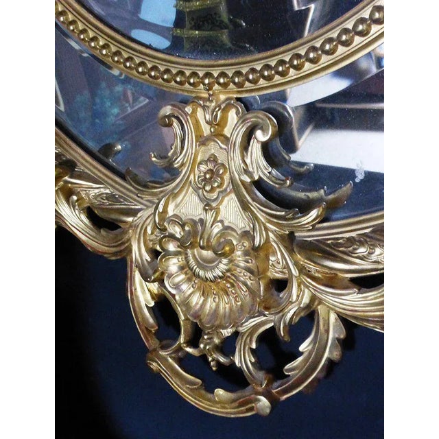 Large Antique Napoleon III Mirror with Reserves For Sale - Image 4 of 13