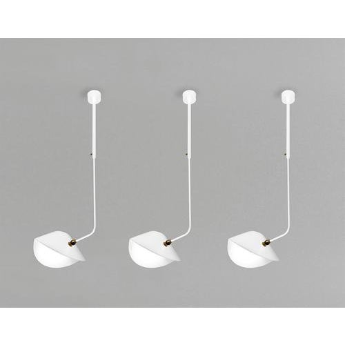 Ceiling lamp model 'curved bibliothèque ceiling lamp' designed by serge mouille in 1953. manufactured by editions serge...