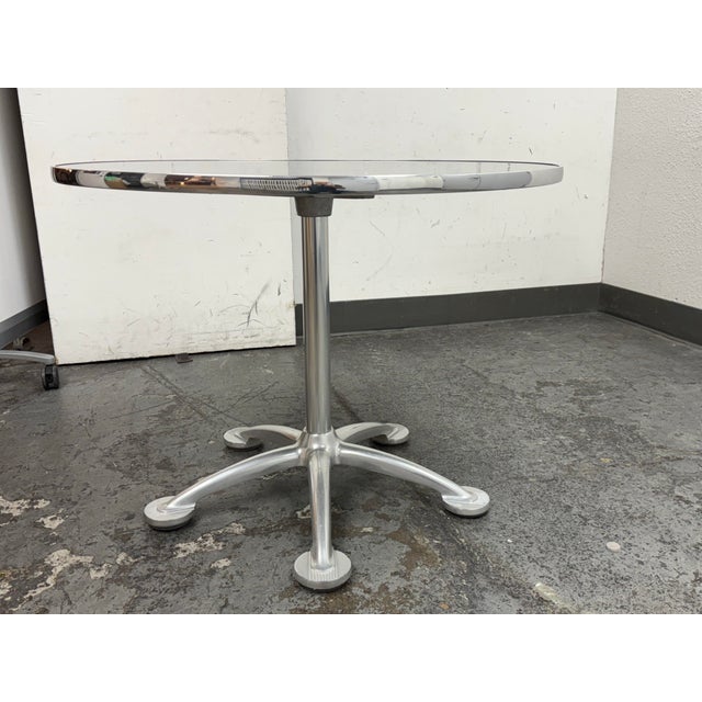 Knoll Jorge Pensi for Amat-3/Knoll International Aluminum Table For Sale - Image 4 of 12