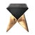 Metal "L'amore Dell'anima" Chair With Bronze and Woven Leather For Sale - Image 7 of 8