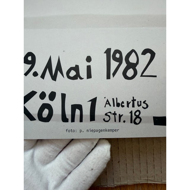 Felix Droese, Galerie Rudolf Zwirner, 1982, Vintage Exhibition Poster, Printed in Germany For Sale - Image 6 of 8