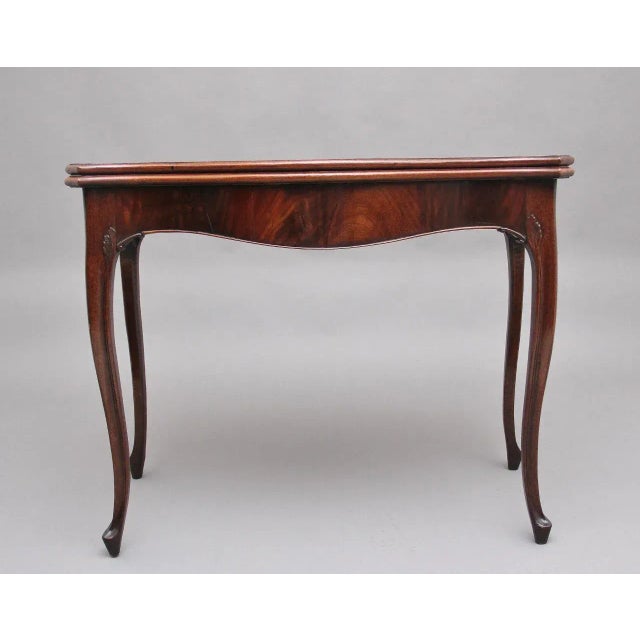 19th Century Mahogany Card Table For Sale - Image 11 of 11
