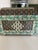 Rare Enamel on Metal Handcrafted Decor Box ( Hinged) Enamel All-Over Silver Trim Wood Interior For Sale - Image 4 of 7