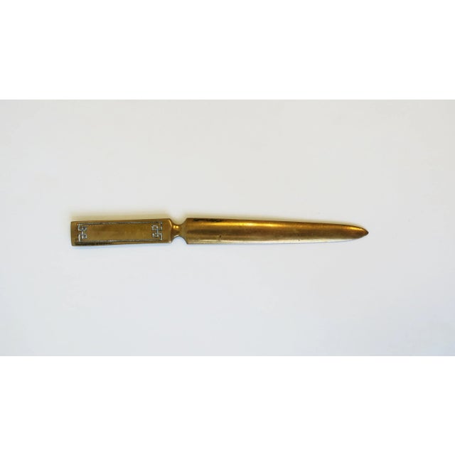 Mid-Century Modern Brass Letter Opener For Sale - Image 3 of 9