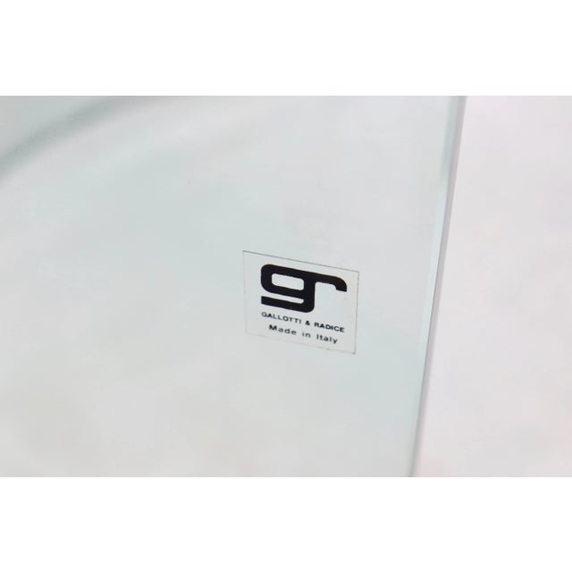 1970s Italian Modern Glass Coffee Table by Gallotti & Radice, 1970s For Sale - Image 5 of 13