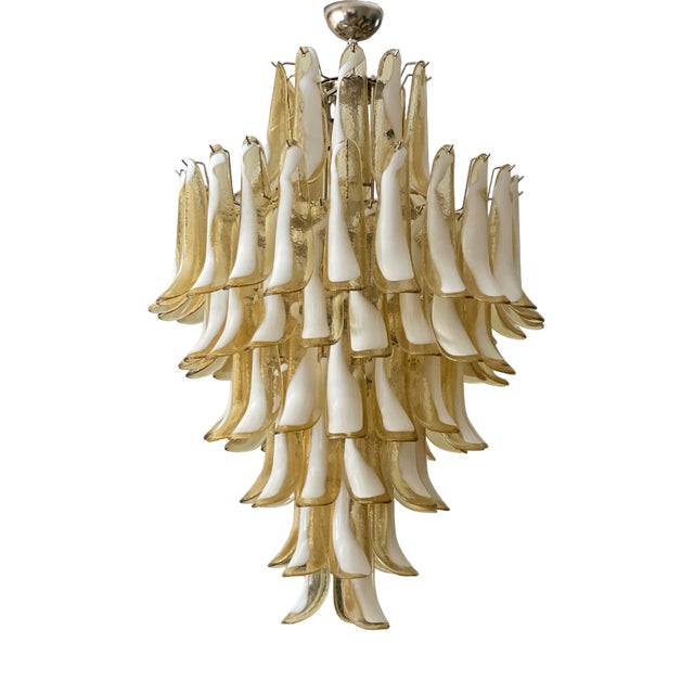 Honey Colored Murano Chandelier For Sale