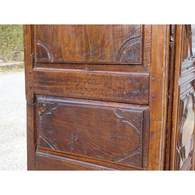 Vintage Louis XIII Walnut Armoire For Sale - Image 17 of 18