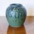 Mid Century California Studio Pottery Vase in Dynamic Green Glaze Marked Dt For Sale In Los Angeles - Image 6 of 6
