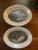 Gold Pair of Antique Late 19th Century Hand-Painted Dishes For Sale - Image 8 of 8