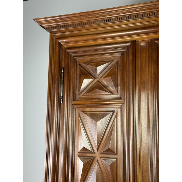 Burgundy Walnut Wardrobe, 1700s For Sale - Image 14 of 18