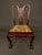 Antique Chippendale Style Mahogany Side Chair Set of 4 With Floral Upholstery, C. 1890 For Sale - Image 14 of 16