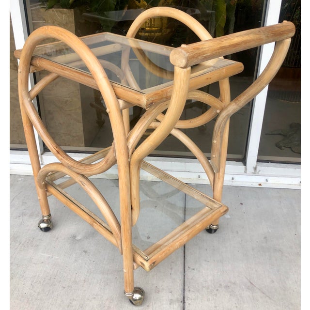 Vintage Wood Bar Cart Chairish