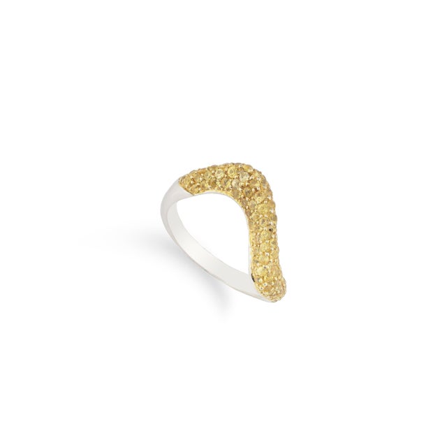 Natural Yellow Sapphire with 1.39 Carat in 18k Gold For Sale In New York - Image 6 of 6