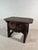 Spanish Castilian Carved Wood Side Table with Iron Hardware, Early 20th Century For Sale - Image 12 of 14