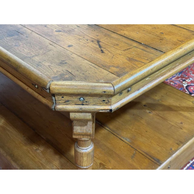 19th Century English Trades Table in Fir Wood For Sale - Image 18 of 18
