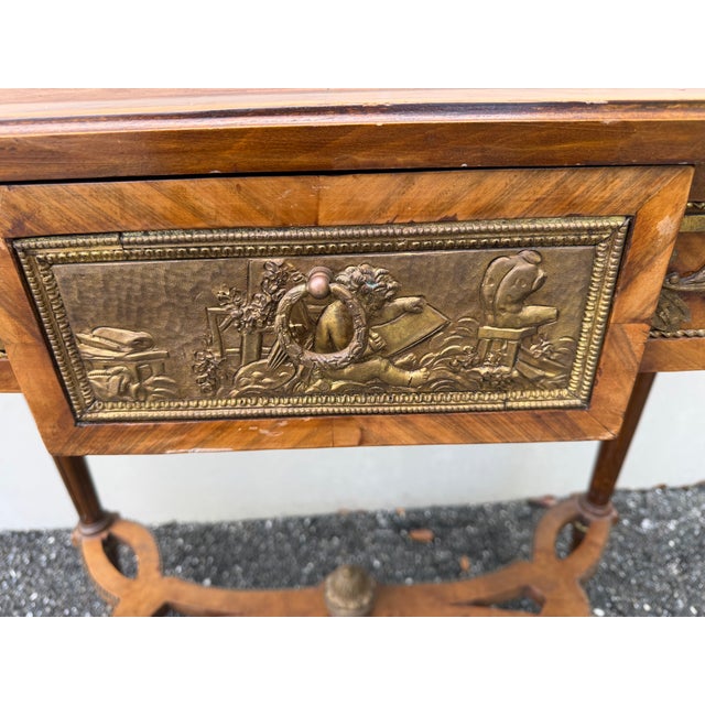 A Late 18th Century Dutch Mahogany and Floral Marquetry Cabinet on Stand, For Sale - Image 17 of 18