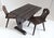 Alfons Garden Table with Chairs in Massive Oak, 1970s, Set of 3 For Sale - Image 3 of 18