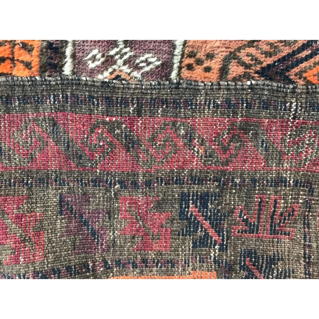 Vintage Turkmen Belutch Rug For Sale - Image 10 of 11