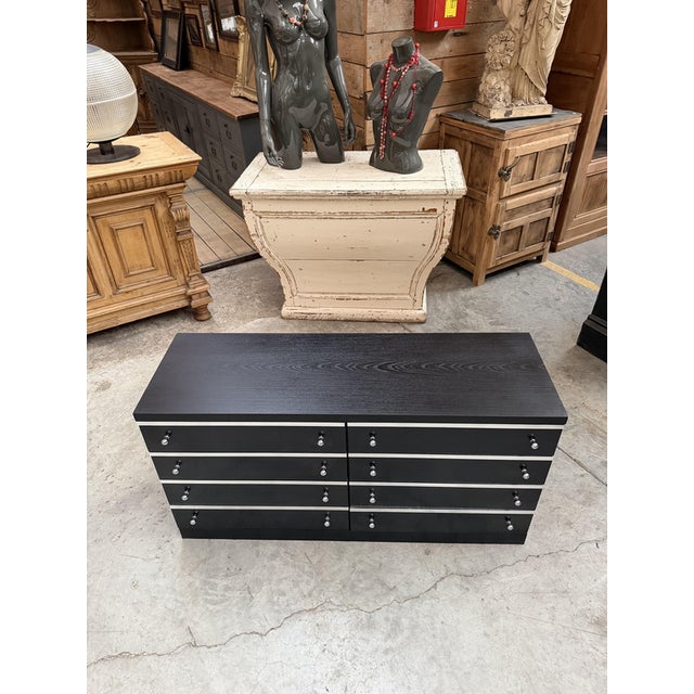 8-Drawer Wooden Storage Unit, 1970s For Sale - Image 6 of 10