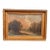 Antique Pastoral Landscape Oil Painting in Ornate Gold Frame, Original 19th Century River Scene With Cows, Vintage Fine Art Wall Decor For Sale