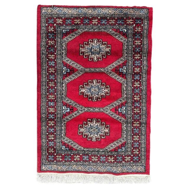 Small Vintage Pakistani Rug from Bobyrugs, 1980s For Sale