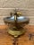 1940s Hollywood Regency Brass and Chrome Floral Ashtray For Sale - Image 9 of 12