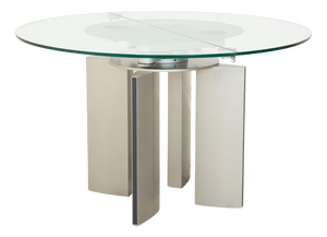 Extendable Glass Dining Table from Ronald Schmitt