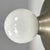 1960s Mid-Century Modern Italian Matte Metal Wall Lamp Light Ball attributed to Achille and Pier Giacomo Castiglioni for Flos, 1960s For Sale - Image 5 of 15