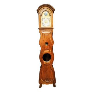 Floor Clock in Walnut, 1940s For Sale